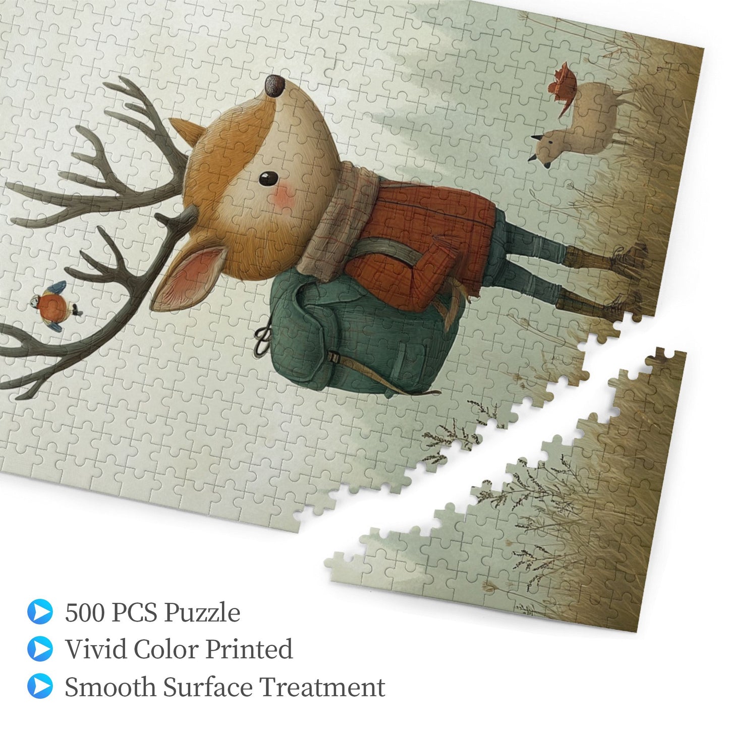 Exquisite 500-Piece Puzzle - Classic Landscape Series, Finished Size 38 x 53 cm