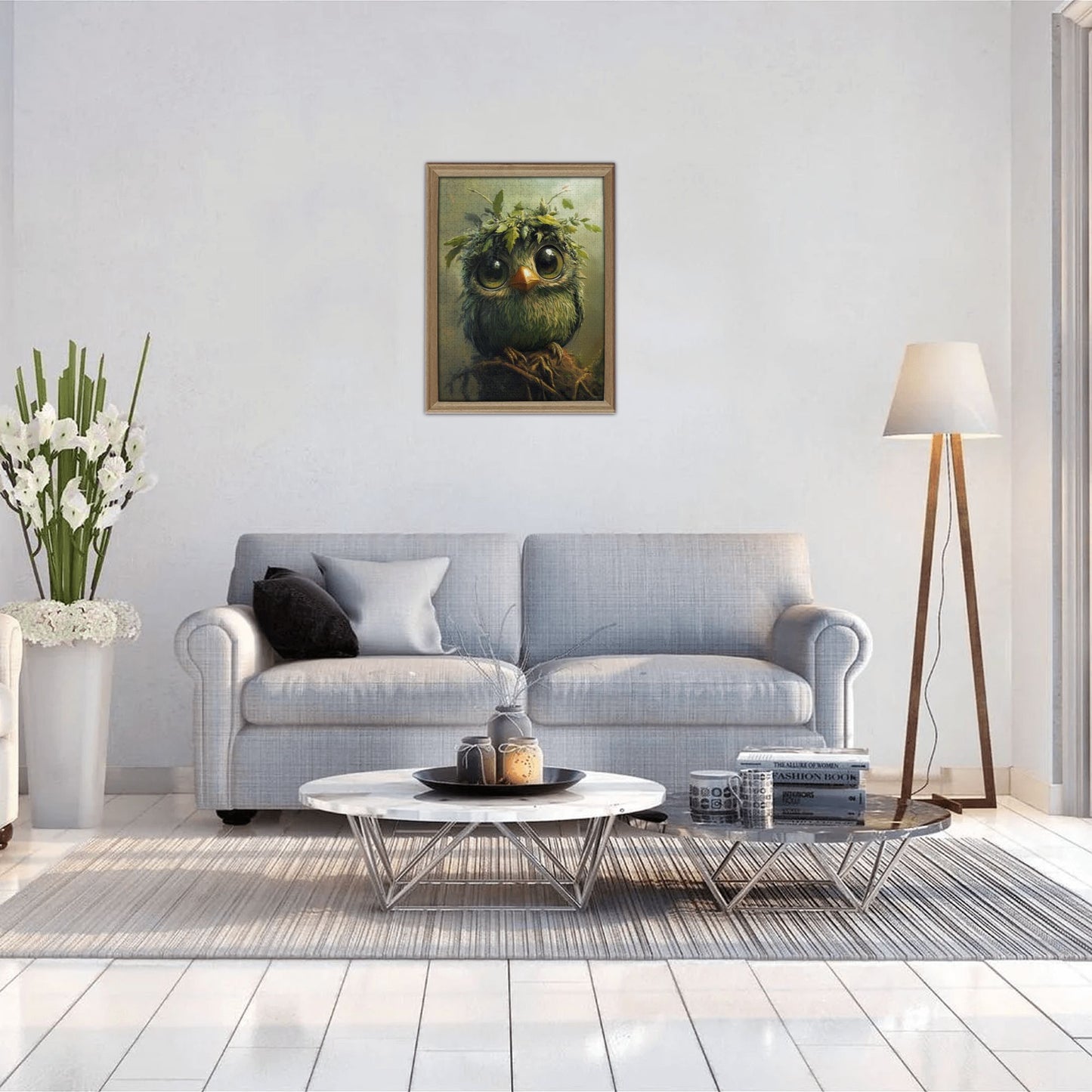 Forest Adorable Bird Jigsaw Puzzle - 500-Piece Unique Artistic Puzzle