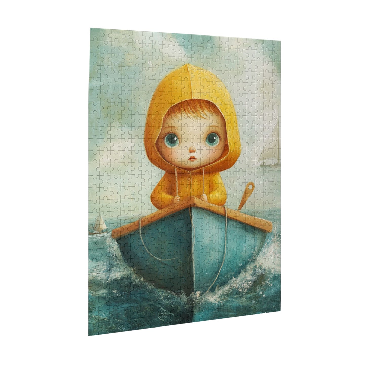 Yellow Hooded Sailor Puzzle - 500-Piece Therapeutic Art Illustration Puzzle
